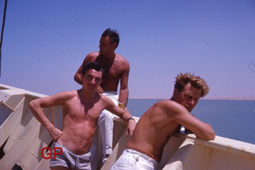 #XX161 - aa Old 35mm Slide Photo- Shirtless Men- Gay Int- 1963