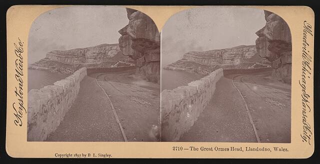 Photo:Llandudno Wales Great Ormes Head Road View 1897 Stereo Photo