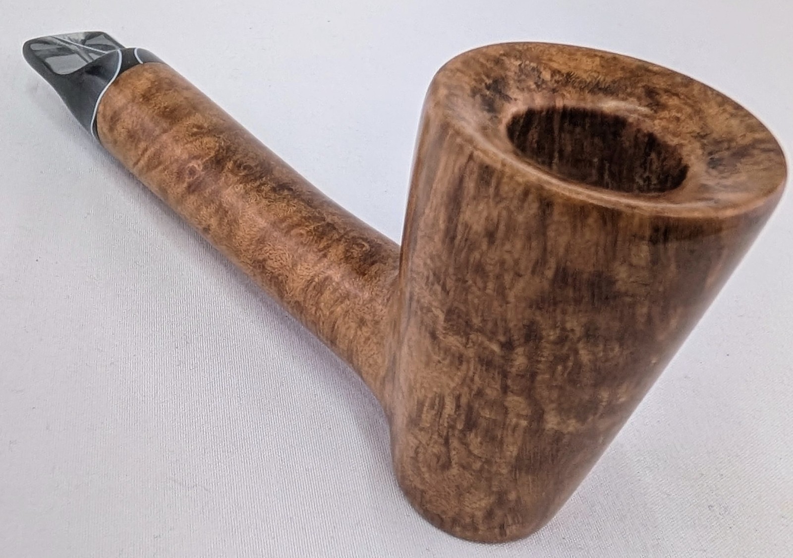 Stubby Dublin Smoking Briar Pipe w/Acrylic Stem Beveled Rim by Whitaker Werks