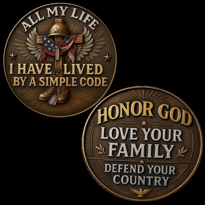 Have Lived By A Simple Code Challenge Coin Defend Your Country Collectable 1-pc