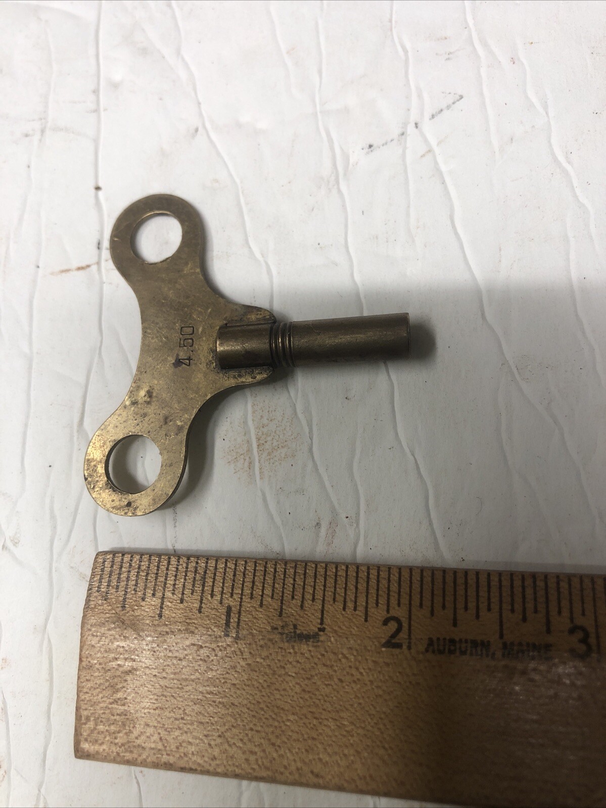Vintage E. N. Welch Gingerbread Mantle Clock Brass Winding Key PARTS REPAIR