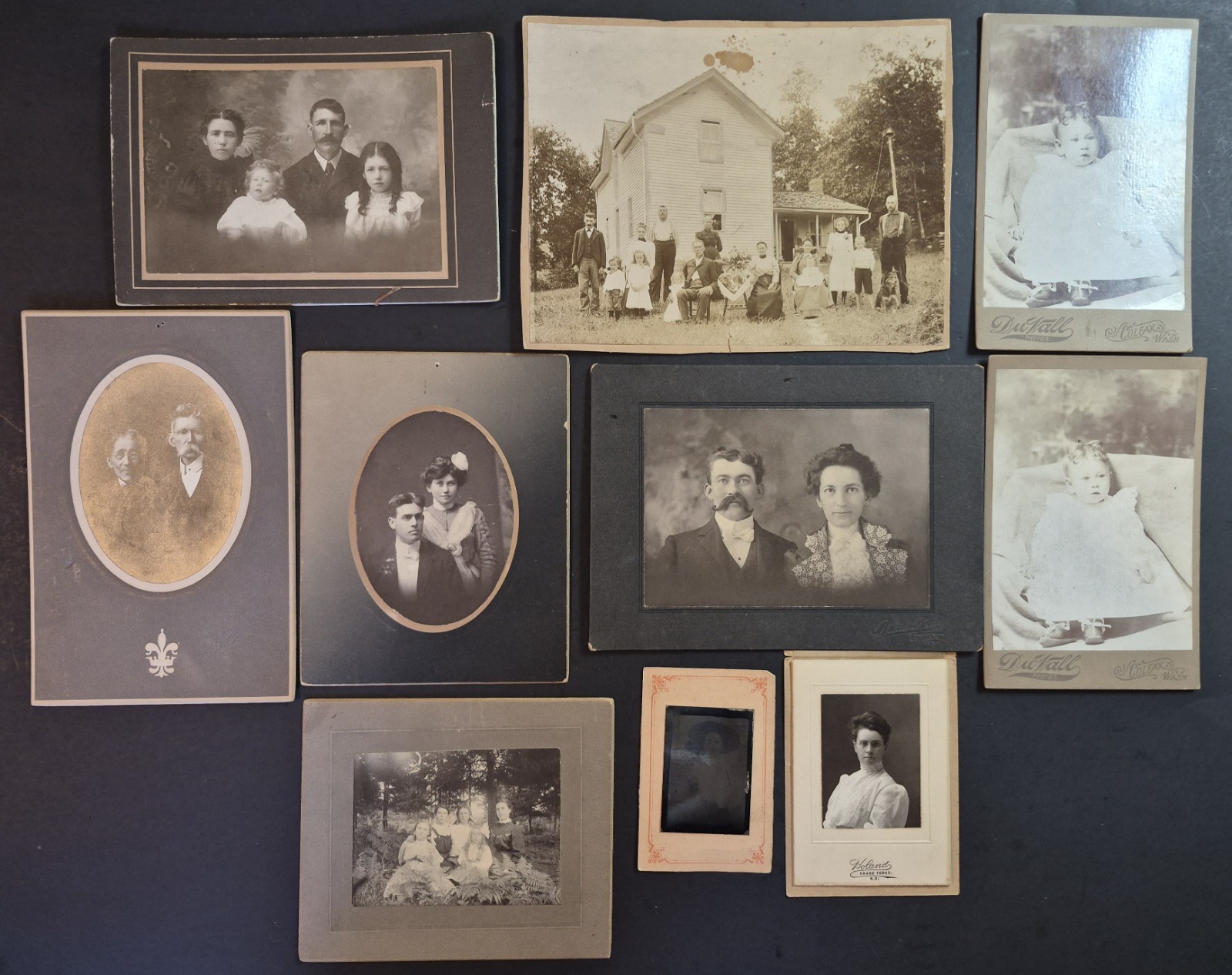 Antique Victorian Cabinet Cards Photos 19th Century 1860-1900's Lot of 10