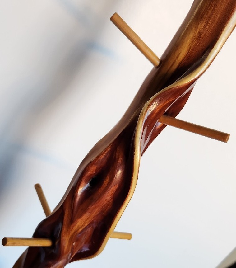 Vintage Whimsical Whittler  Jewelry Stand 1995 - SIGNED, RARE & EXQUISITE