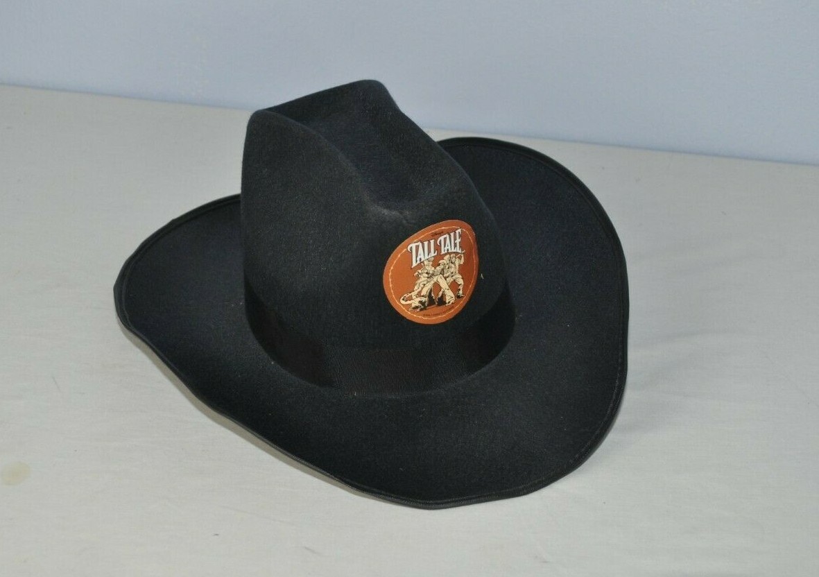 Vintage Disney Tall Tale Black Cowboy Hat Kids Rare Vintage Disney Tall Tale Black Cowboy Hat Kids Rare