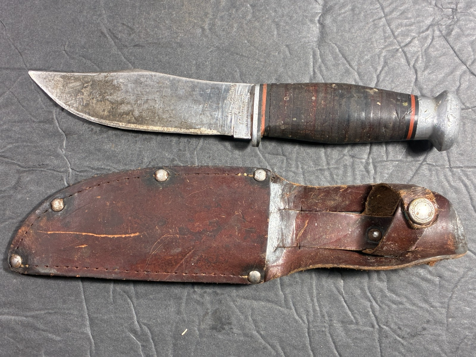 Vintage Cattaraugus Fixed Blade “The Better Quality Knife” with Sheath