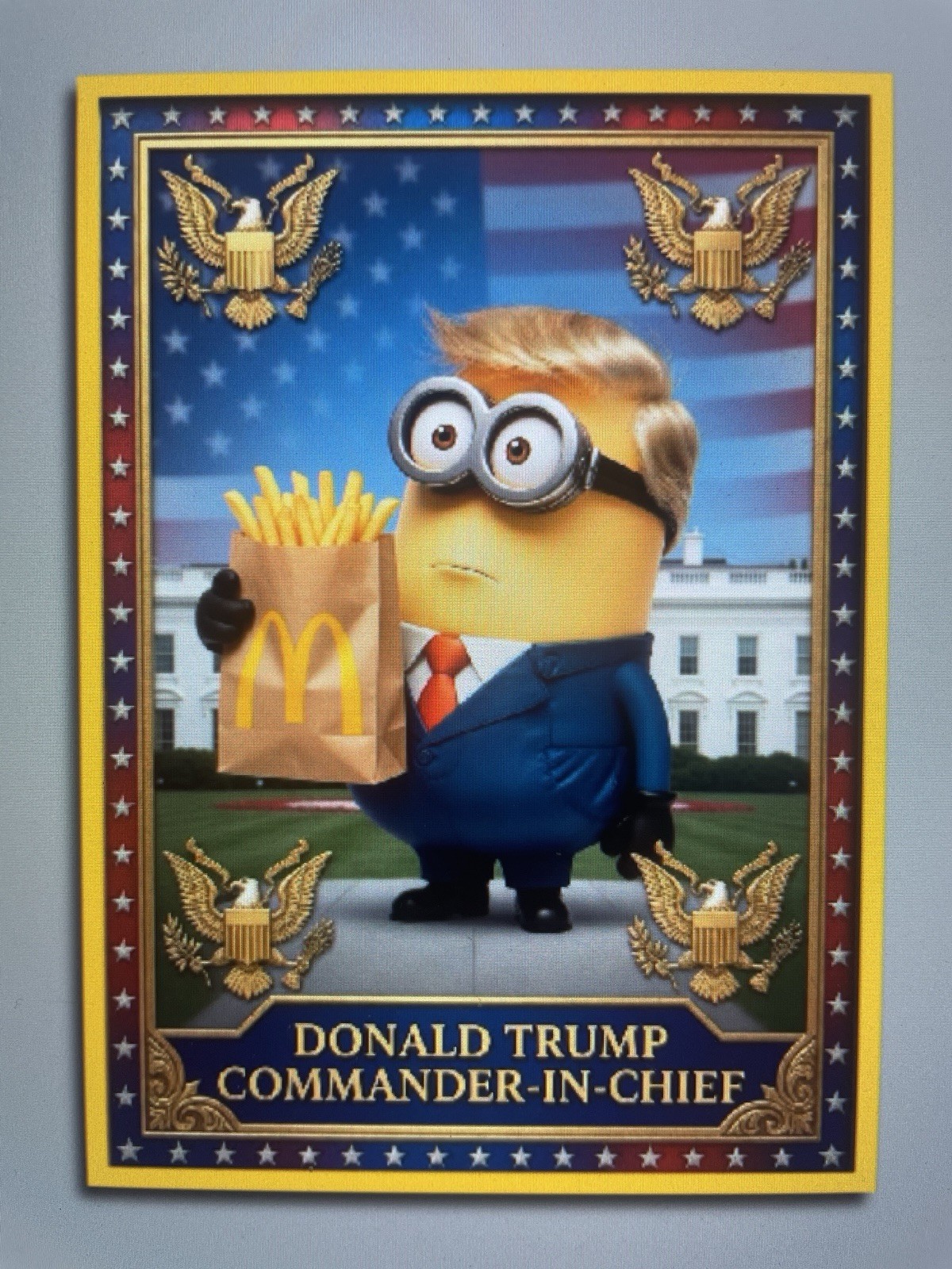 Donald Trump 2025”Custom ACEO McMinion