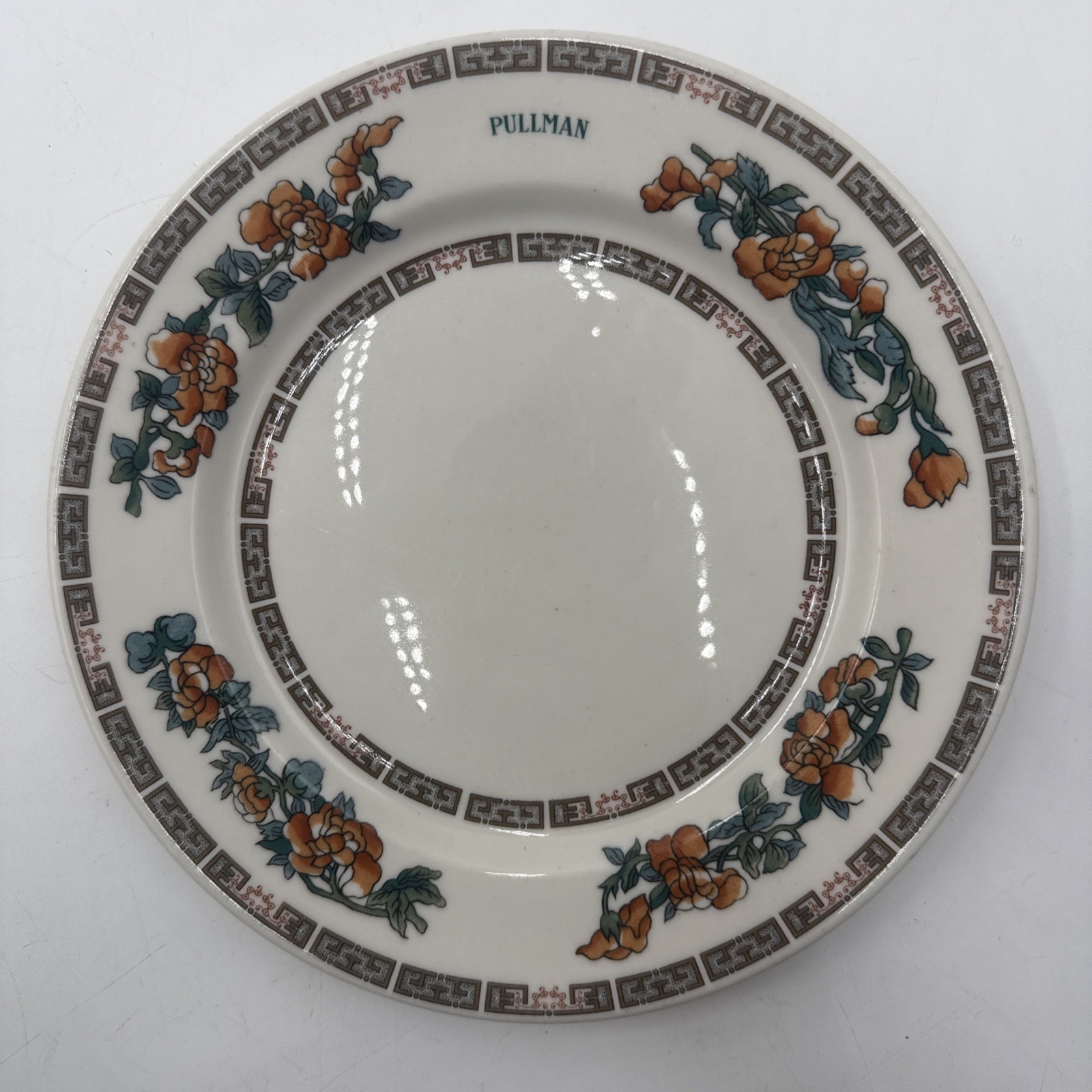 VINTAGE PULLMAN RAILROAD TOP MARKED SYRACUSE CHINA PLATE 9\