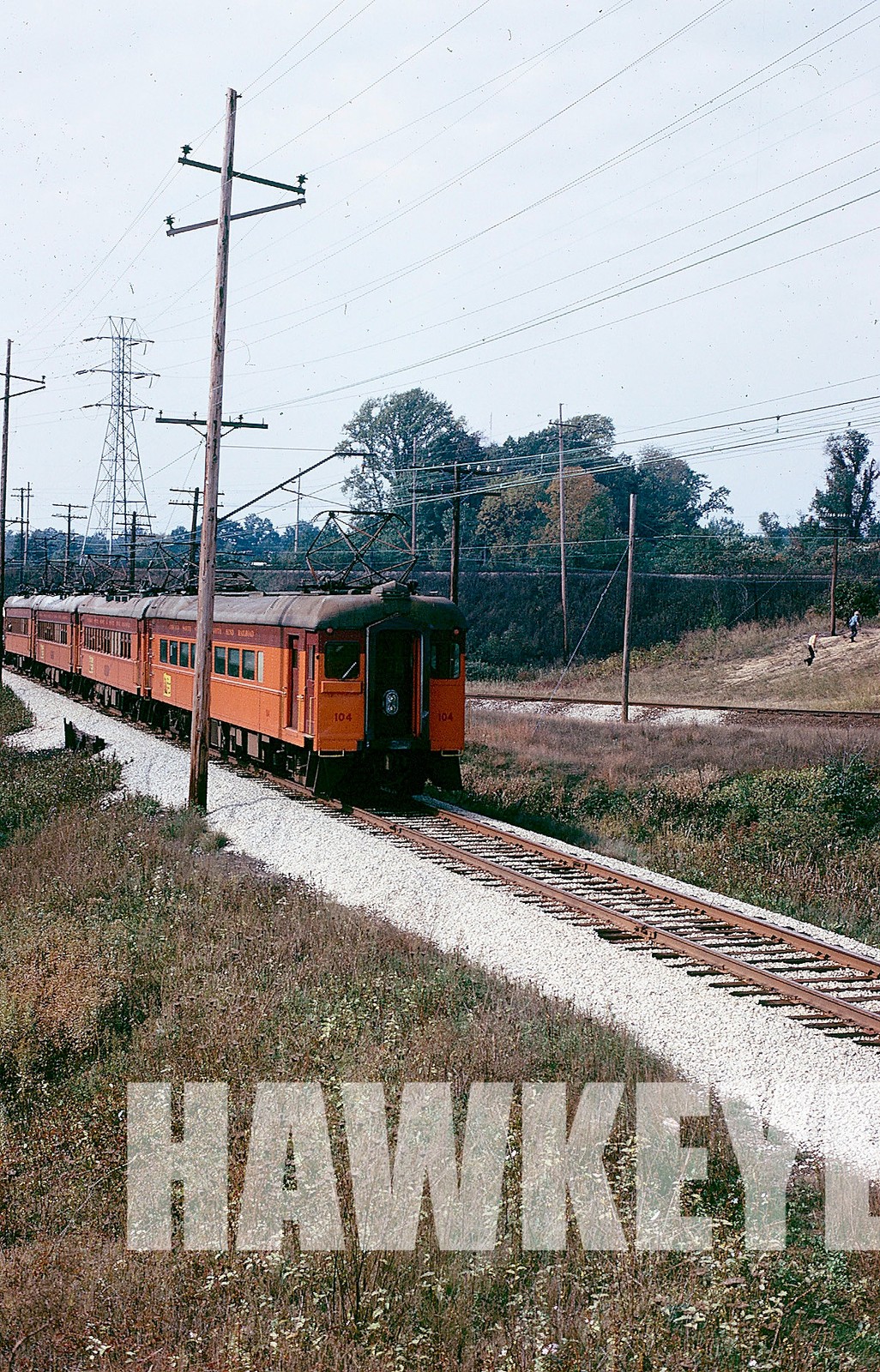 ORIGINAL SLIDE CSS #104 C&O michigan city, in NOV-1973 35MM TRAIN PHOTO s shore