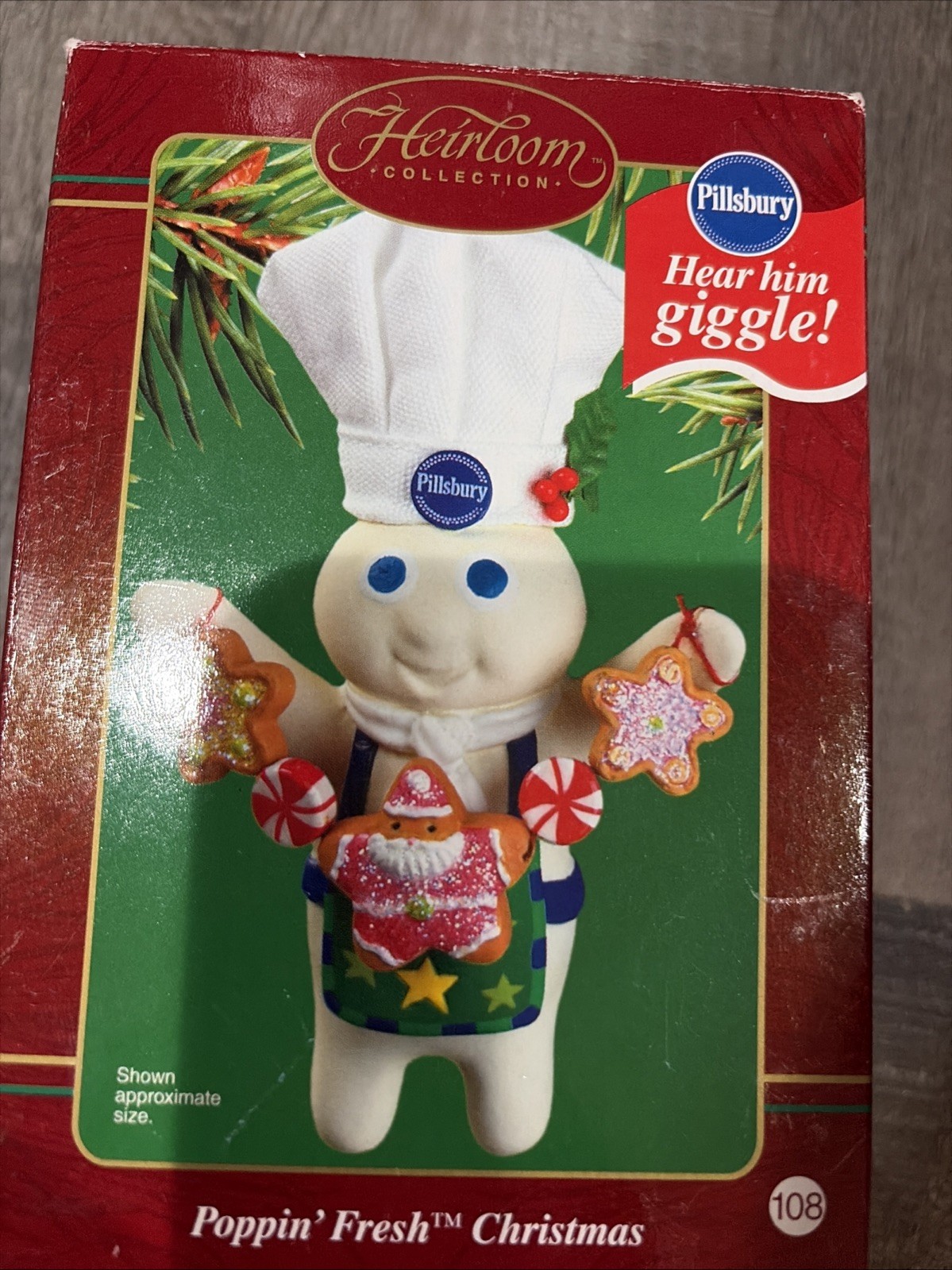 Carlton Cards Heirloom Collection Pillsbury Poppin\' Fresh Ornament Used