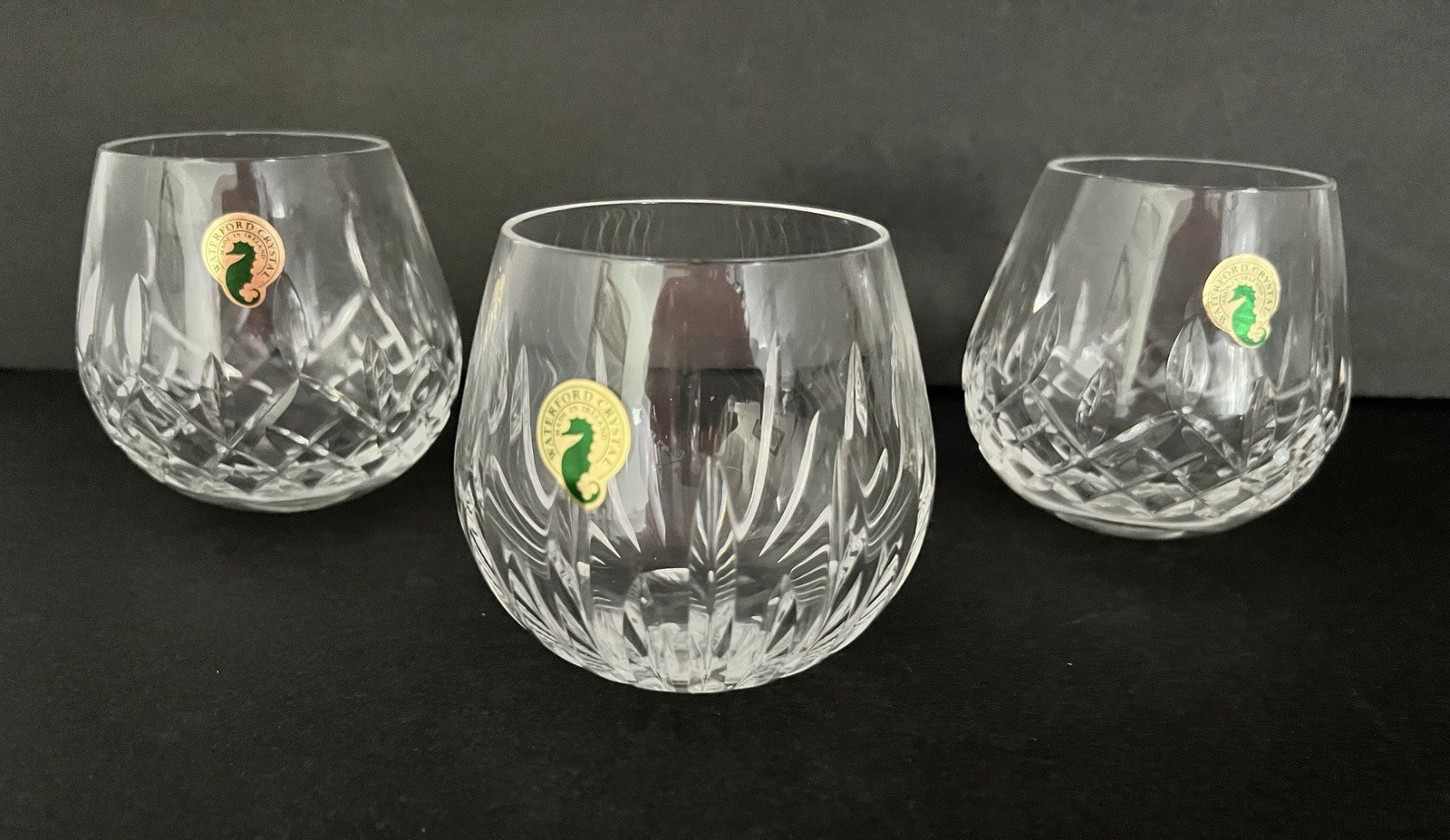 Lot of 3 Waterford Lismore 3.75” Crystal Votive Candle Holder Hard To Find NWT