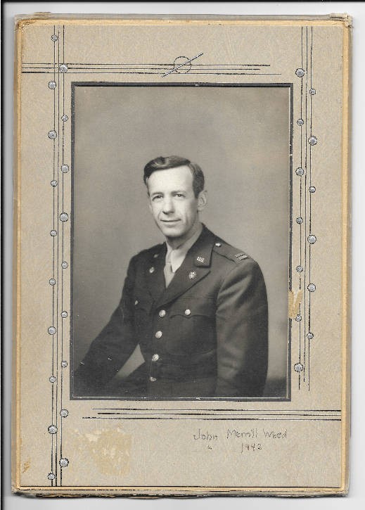 1942 US Army Captain John Merrill Weed Original Photo