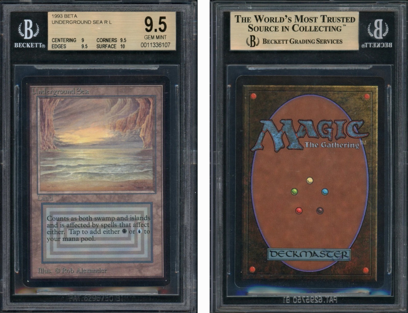 Underground Sea Beta BGS 9.5 Gem Mint - Power Nine Era - MTG Reserved List