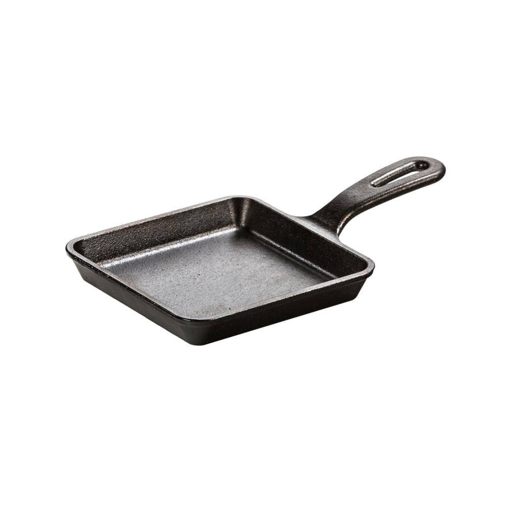 5.5 in. Square Cast Iron Skillet, Retains Heat For Even Cooking