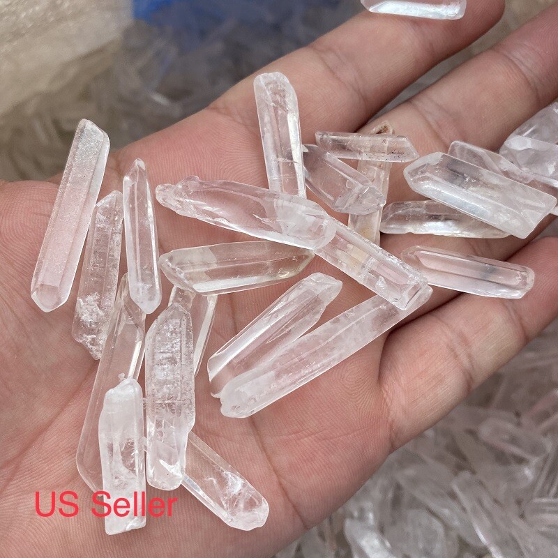 200g Tibet small Lot Natural Clear Quartz Crystal Points Wand Specimen US Seller 200g Tibet small Lot Natural Clear Quartz Crystal Points Wand Specimen US Seller