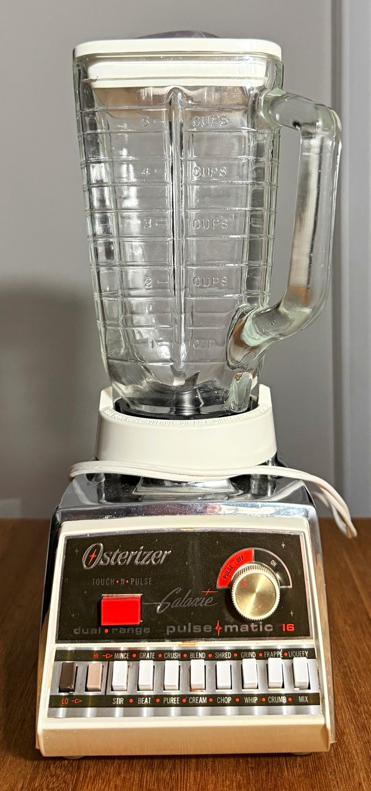Vintage 70s 80s Osterizer Galaxie Pulse-Matic 16 Speed Kitchen Food Blender