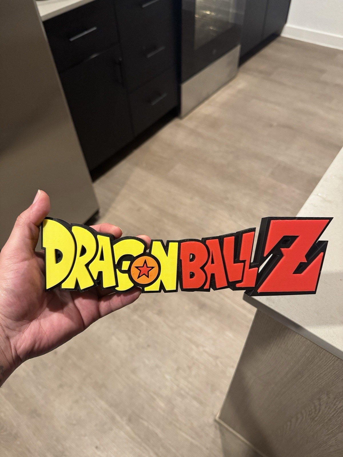 Large (11.5 inch) Dragon Ball Z 3D Logo Sign – Anime Shelf / Desk Display Art