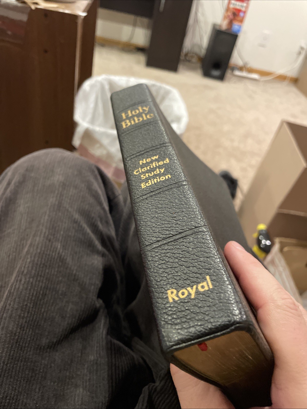 1966 Royal Holy Bible New Clarified Study Ed. King James Version Genuine Leather