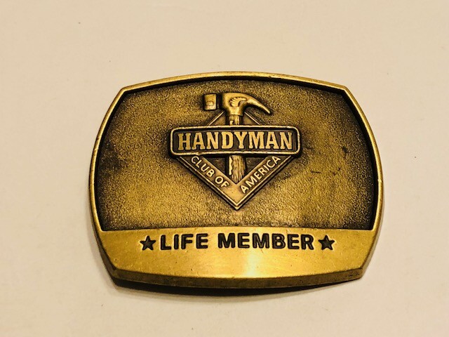 Vintage 1996 Handyman Club of America Belt Buckle