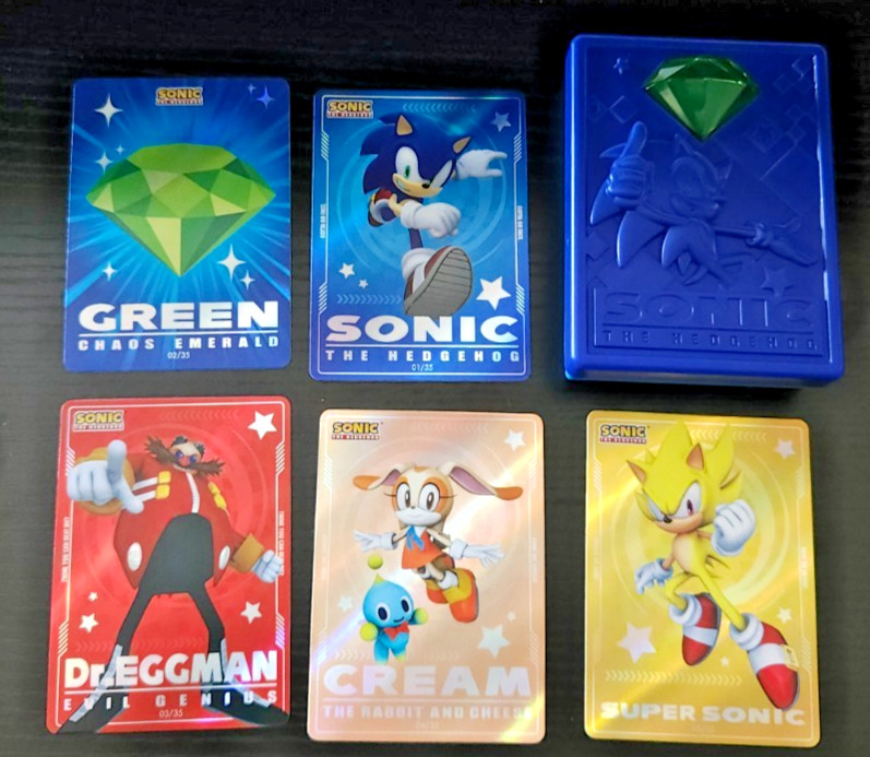 Wendy's x Sonic 30th Anniversary Foil Card Set