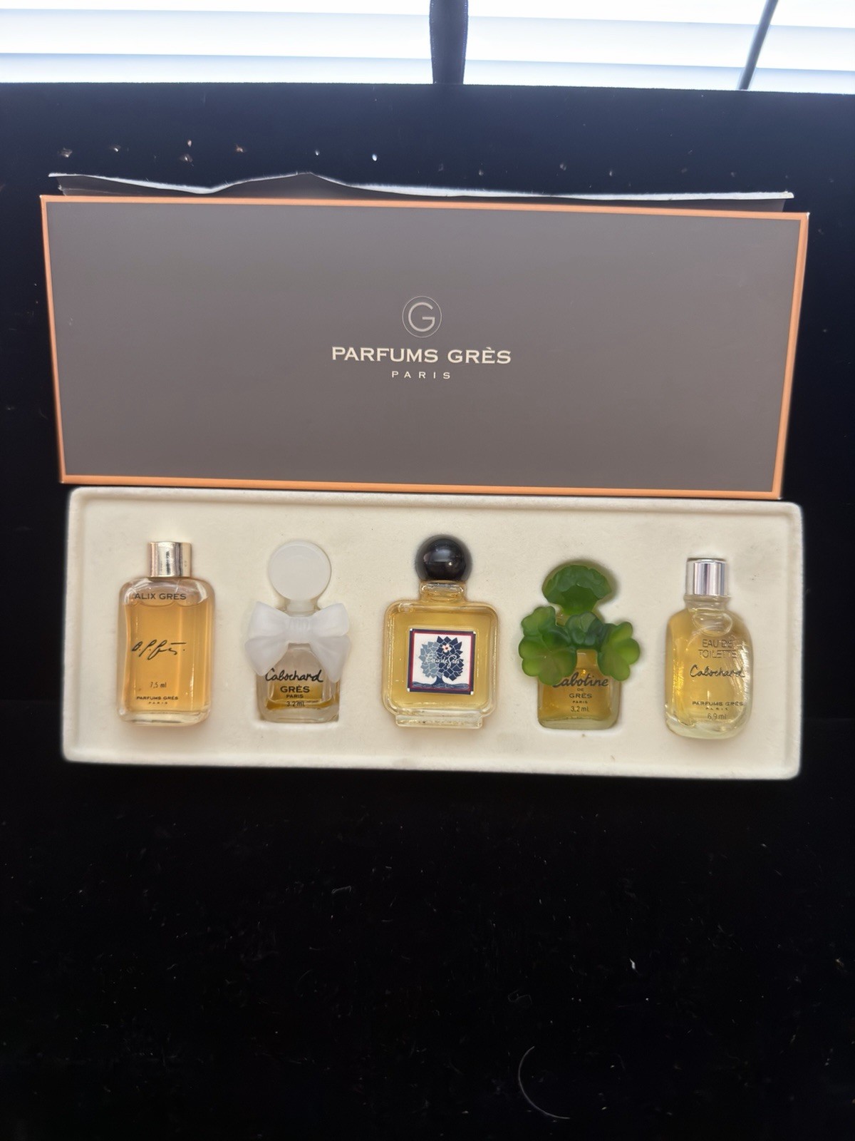 VTG  Parfums Gres Mini set Alix,Cabochard,eau de gres,Cabotine,Cabochard
