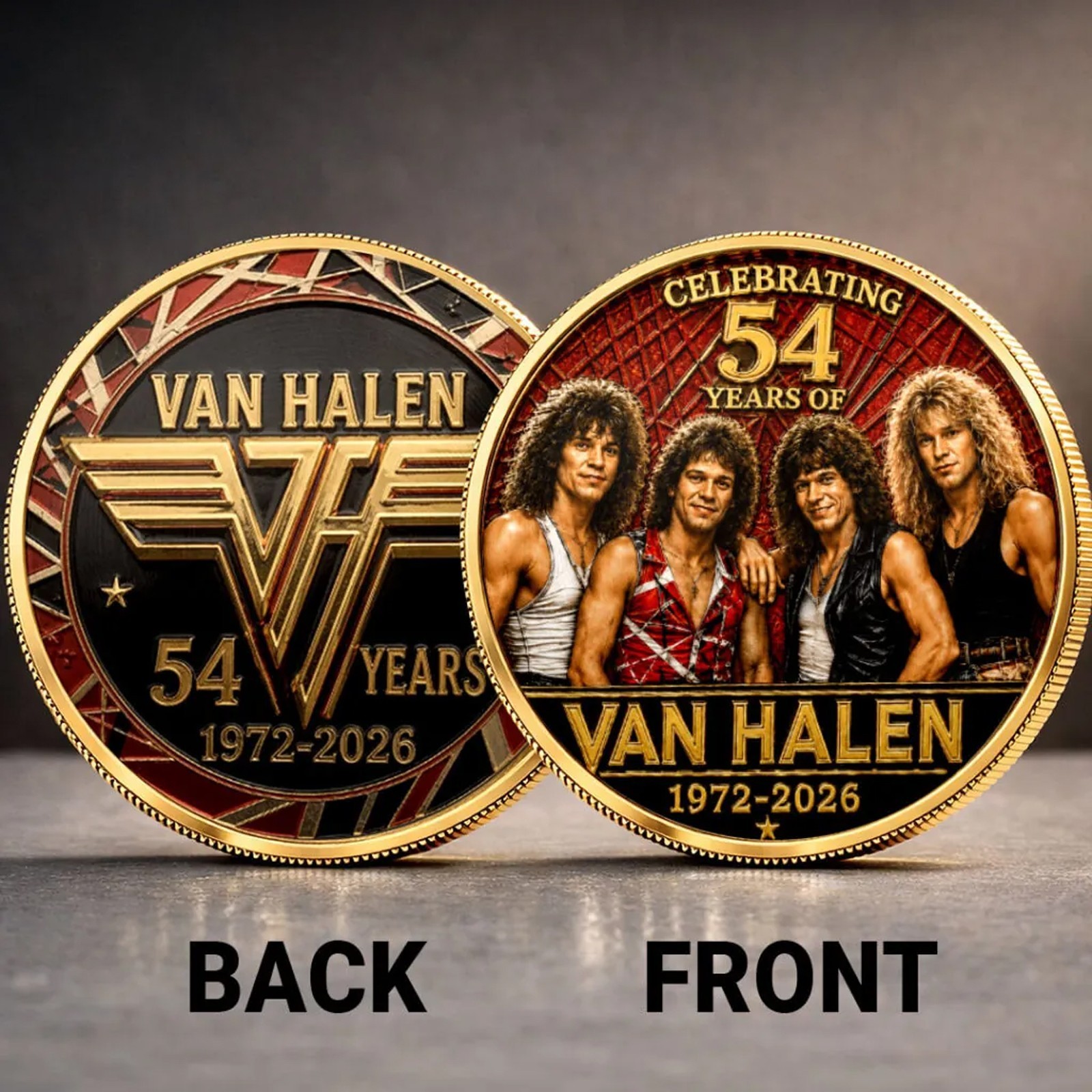 Van Halen 54 Years Anniversary Commemorative Coin