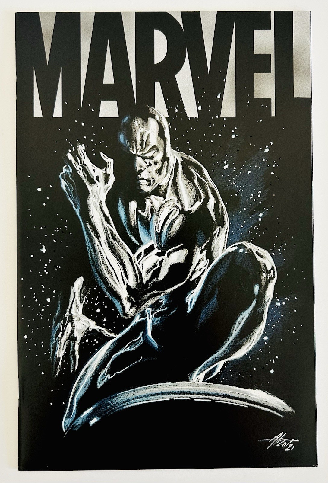 Marvel #6 Gabriele Dell\'Otto Silver Surfer Exclusive Trade Dress Variant 2021