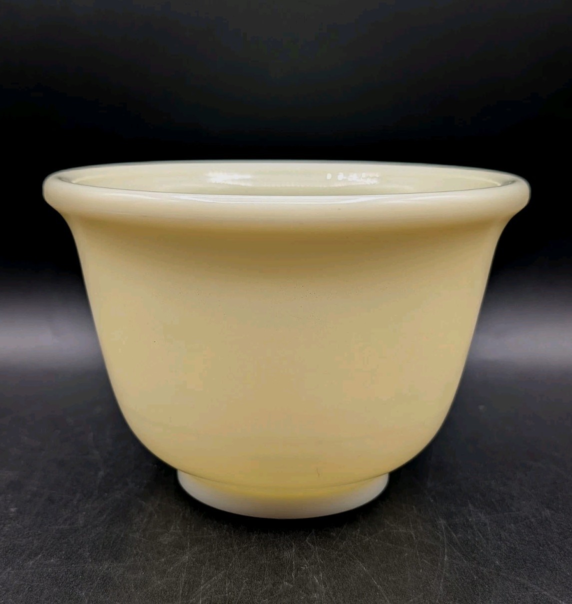 Vtg Hamilton Beach Custard Glass Mixing Bowl Racine Wisconsin 6.5 Vtg Hamilton Beach Custard Glass Mixing Bowl Racine Wisconsin 6.5