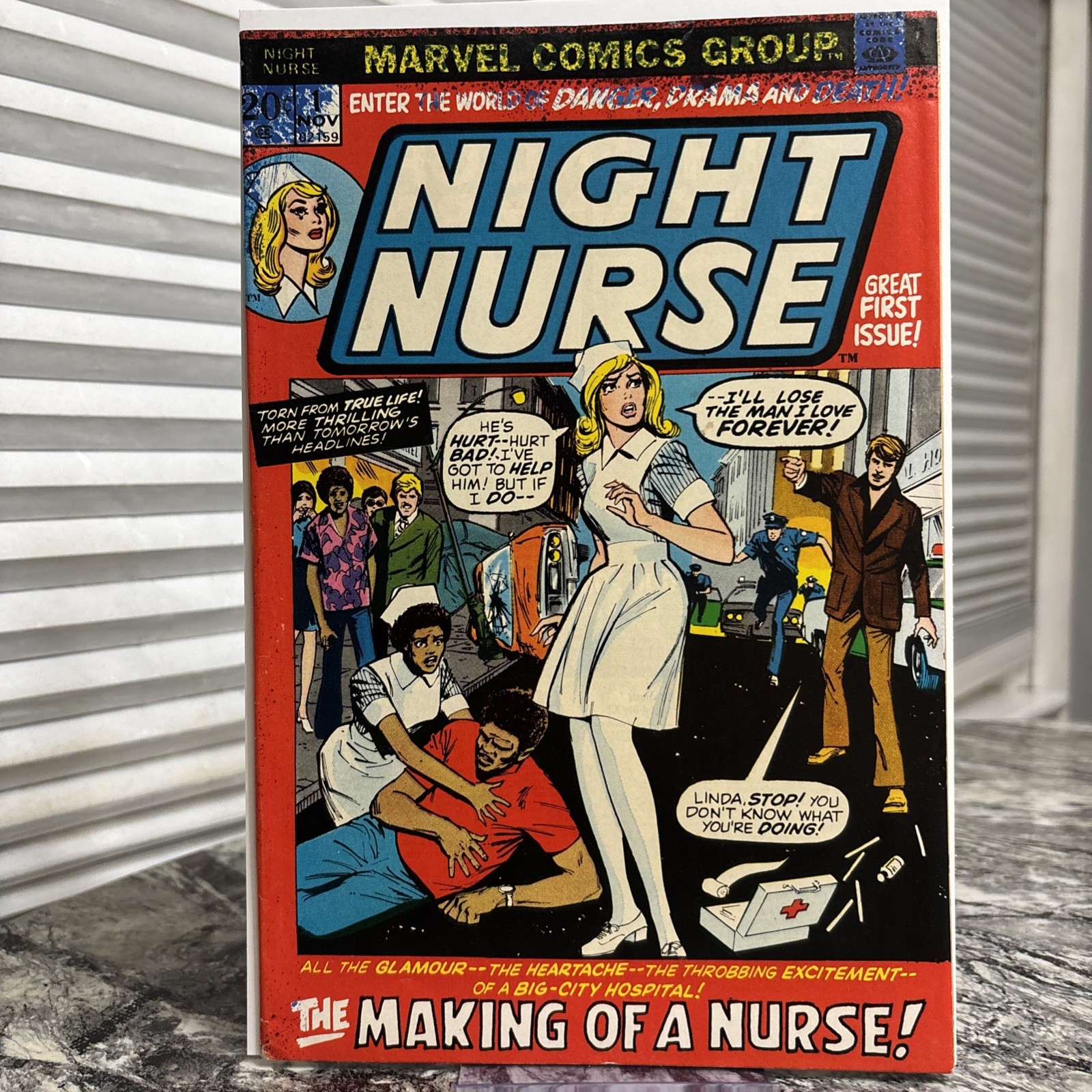 Night Nurse 1st Issue Nov 1st 1972 Marvel Comics Vintage Collector's Night Nurse 1st Issue Nov 1st 1972 Marvel Comics Vintage Collector's