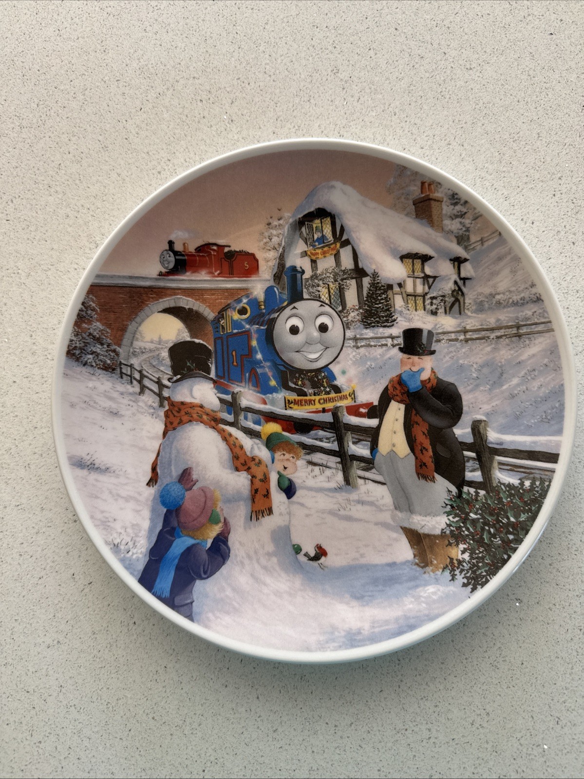 Thomas The Tank Engine “Merry Christmas” Wedgwood Ceramic 8” Plate Thomas The Tank Engine “Merry Christmas” Wedgwood Ceramic 8” Plate