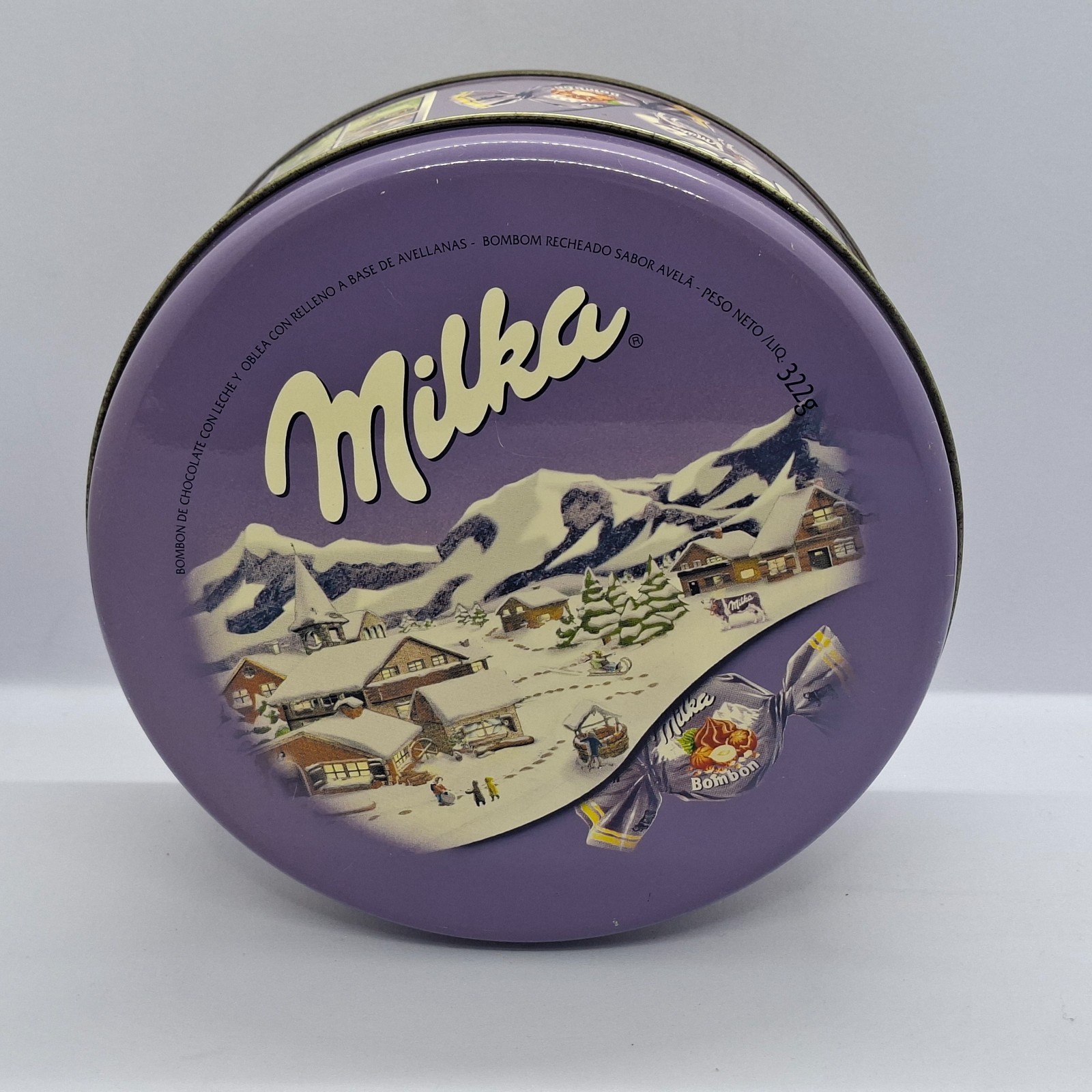 Vintage Milka Tin Argentina Chocolate Advertisign