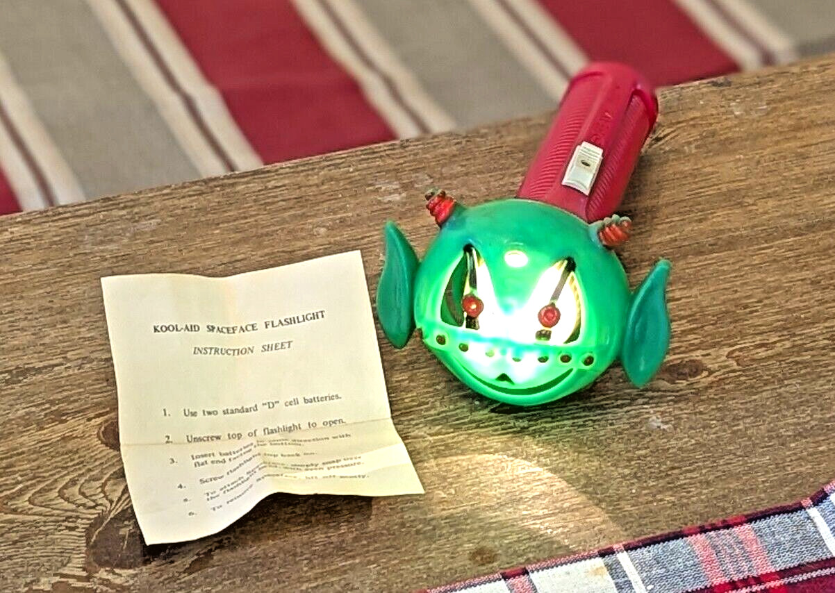 Kool-Aid : Original SpaceFace Flashlight 1960s - RARE - Vintage