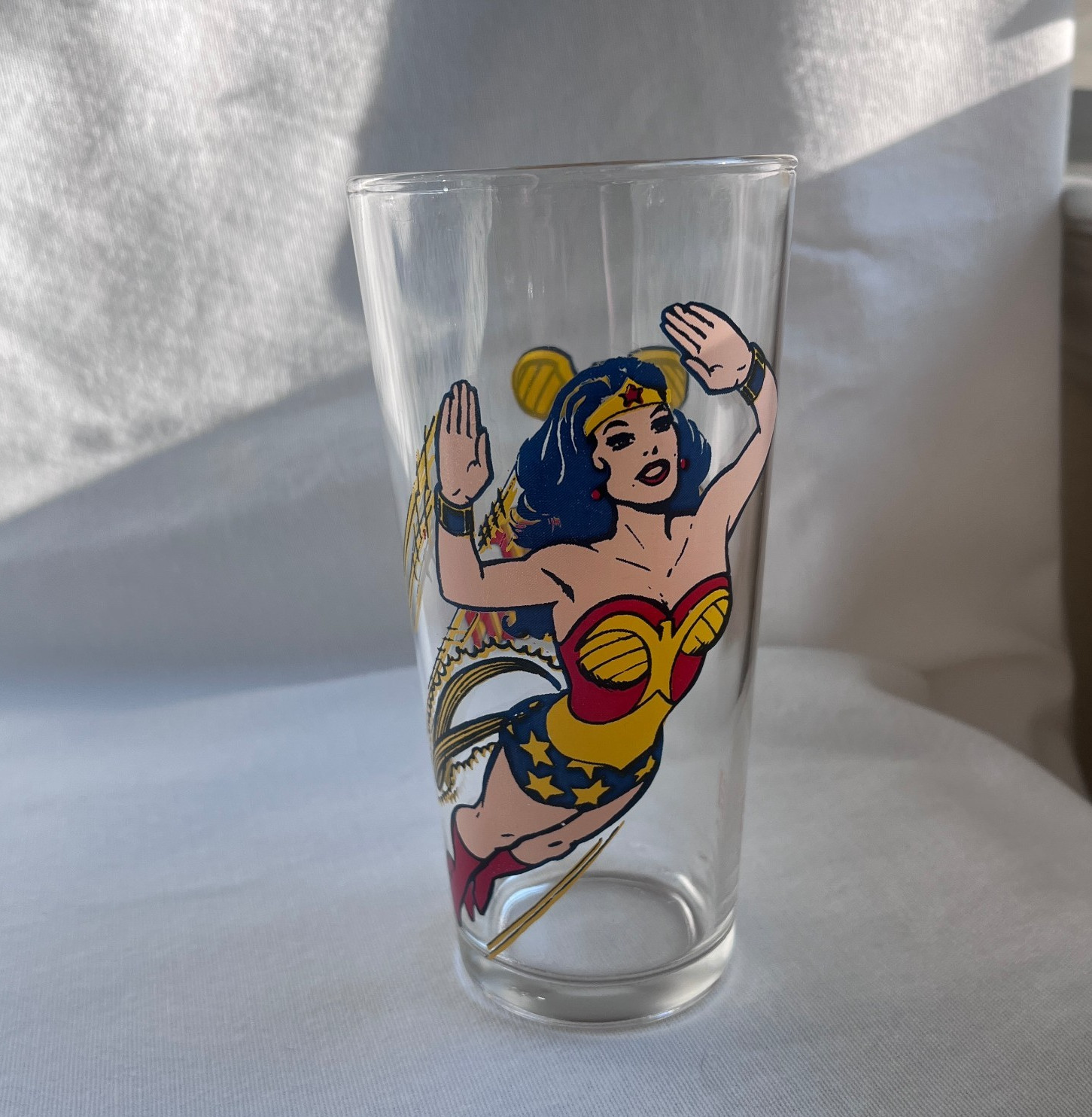 Vintage 1978 DC Comics Pepsi Collector Series Wonder Woman Glass MINT
