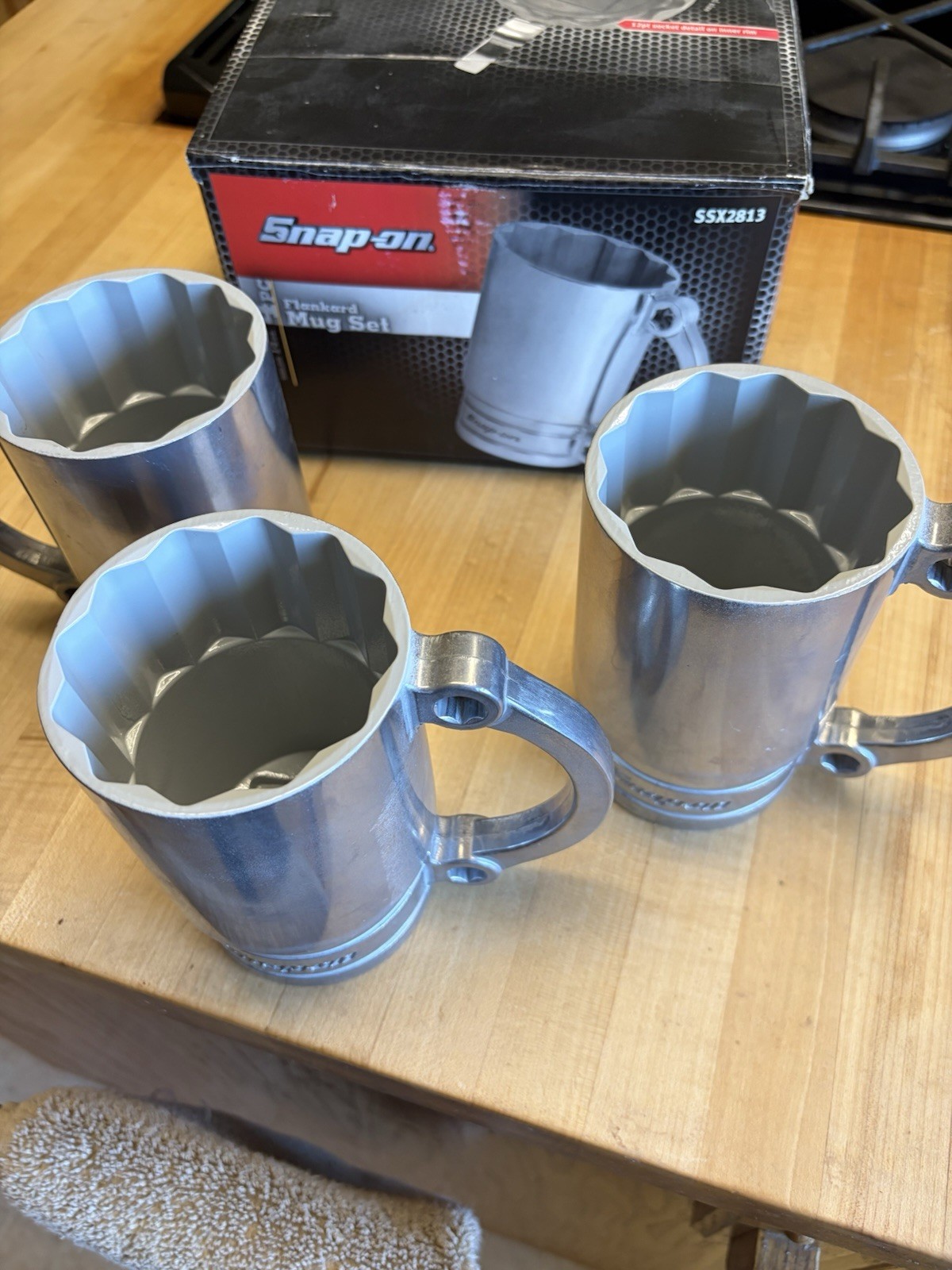 Vintage Snap-On Flankard Aluminum 14oz. Mugs NOS 