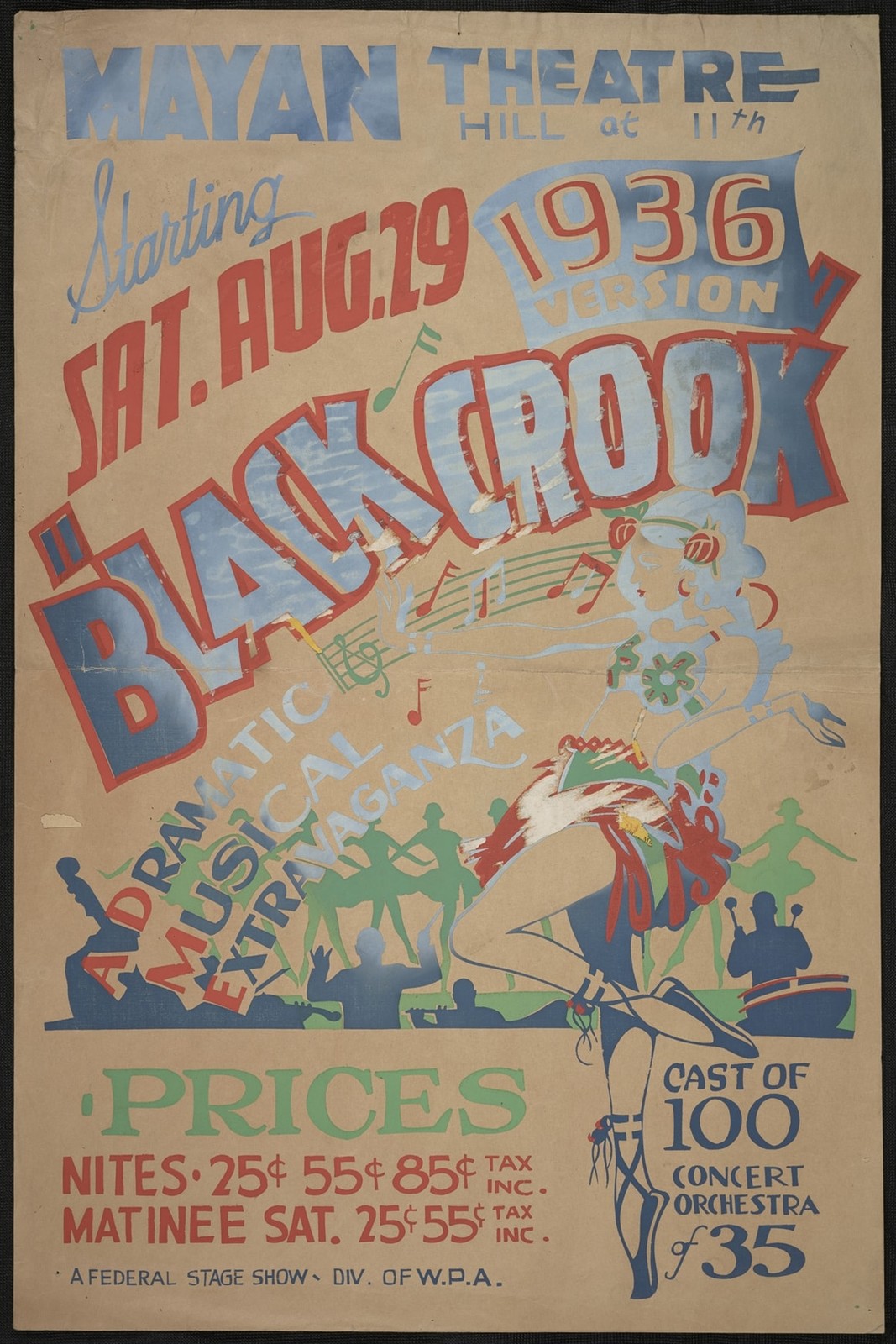 🎭 1936 Musical Extravaganza Poster - 24x36” - Vintage Theatre Print - Rare 🎭 1936 Musical Extravaganza Poster - 24x36” - Vintage Theatre Print - Rare