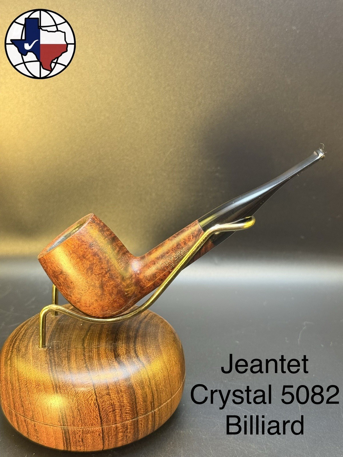 Vintage Jeantet Crystal 5082 Billiard Tobacco Pipe