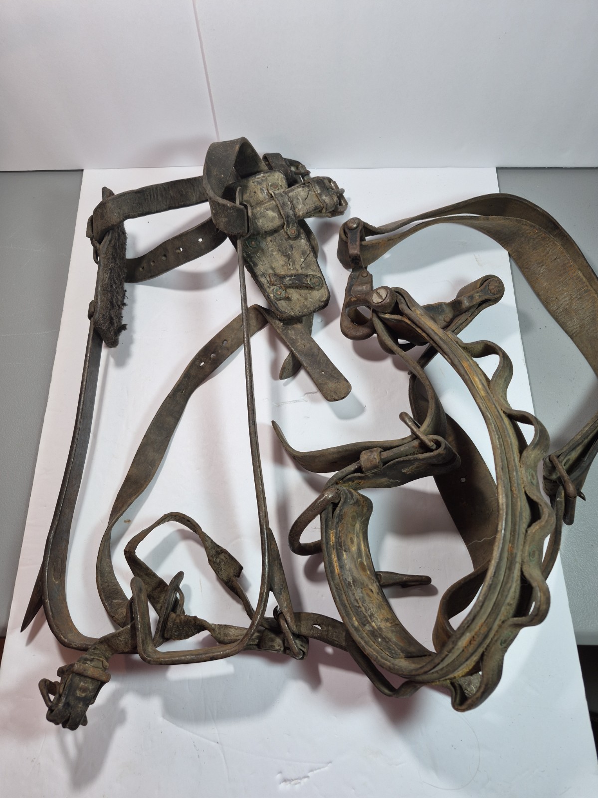 Antique 4 Pc Lineman Climbing Gear Or Tree Climbing Gear