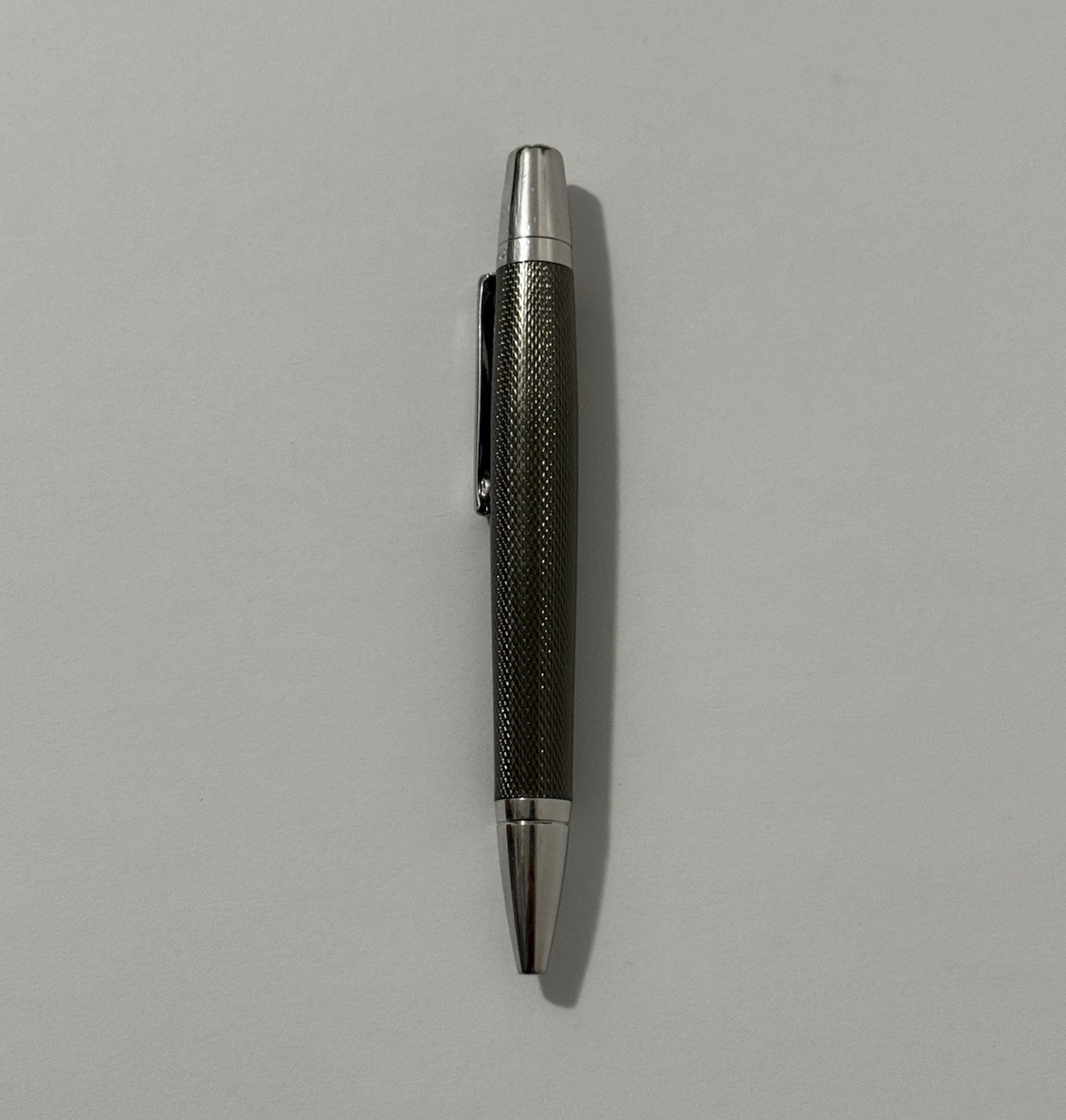 Waterford Writing Instruments Kilbarry Guilloche Ballpoint Pen - Gray - Works