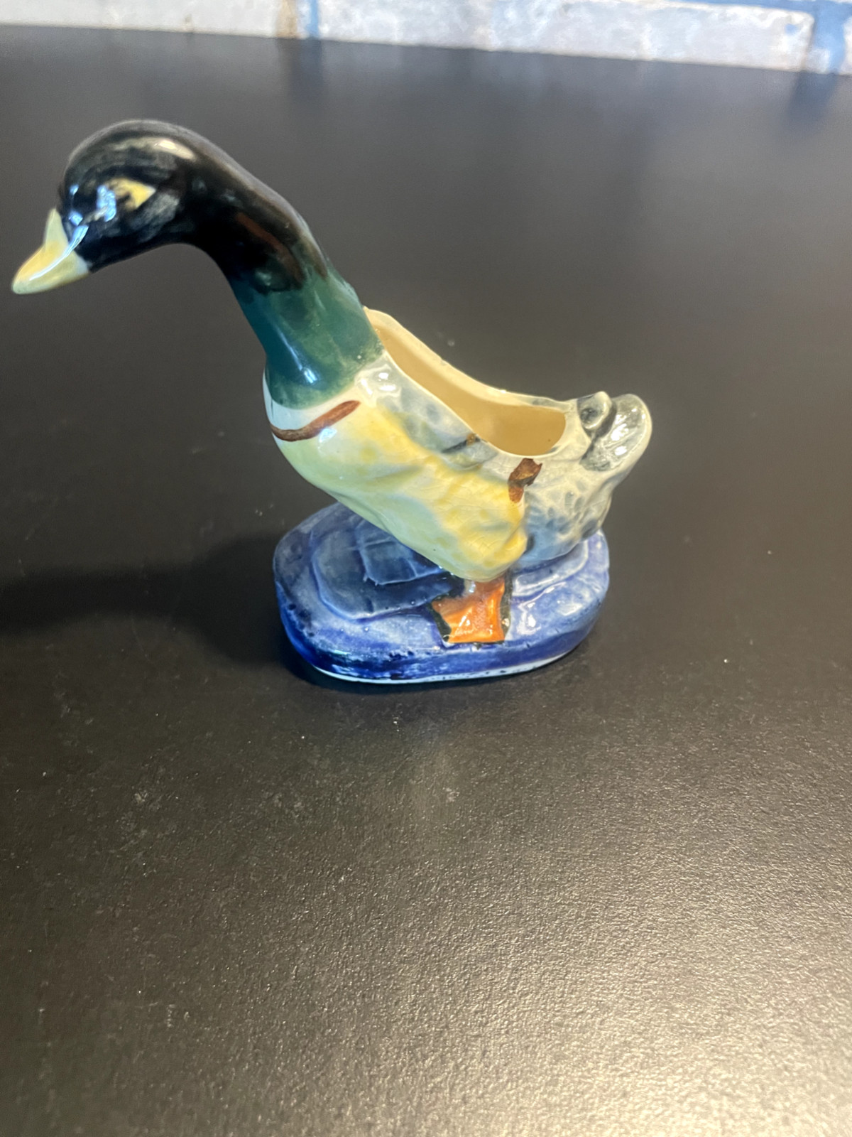 Vintage Hand Painted Occupied Japan Duck Planter Bird w Art Pottery