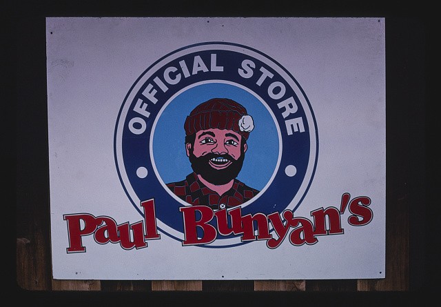 Photo:Brainerd Minnesota 2003 Paul Bunyan Store Sign Amusement Center