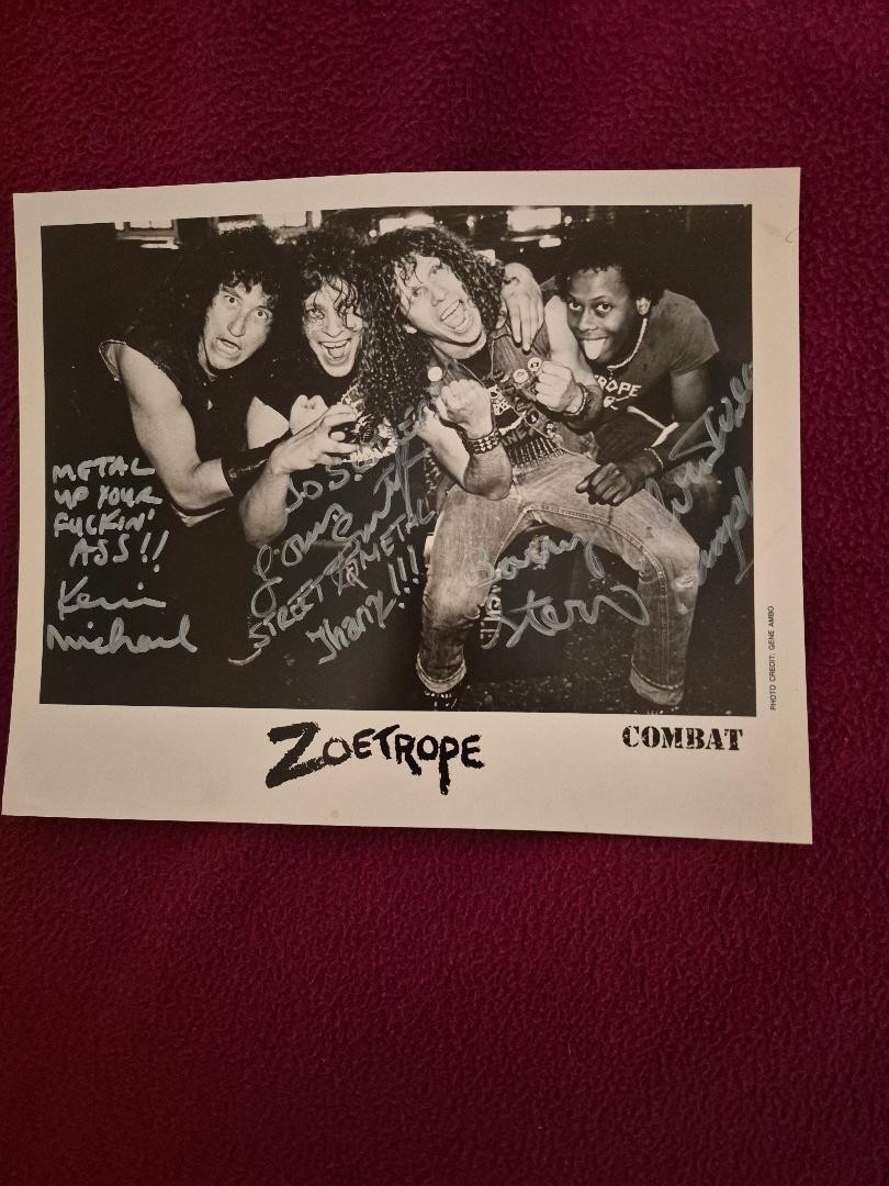 ZOETROPE PRESS PHOTO PROMO SIGNED COMBAT LIFE OF CRIME