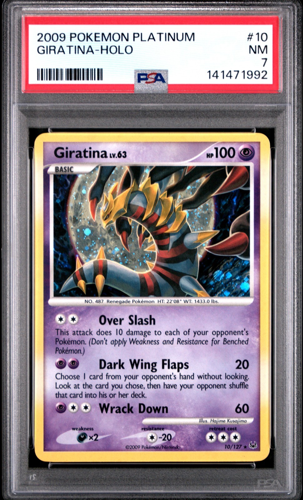 PSA 7 Giratina 10/127 Platinum 2009 Pokemon Card