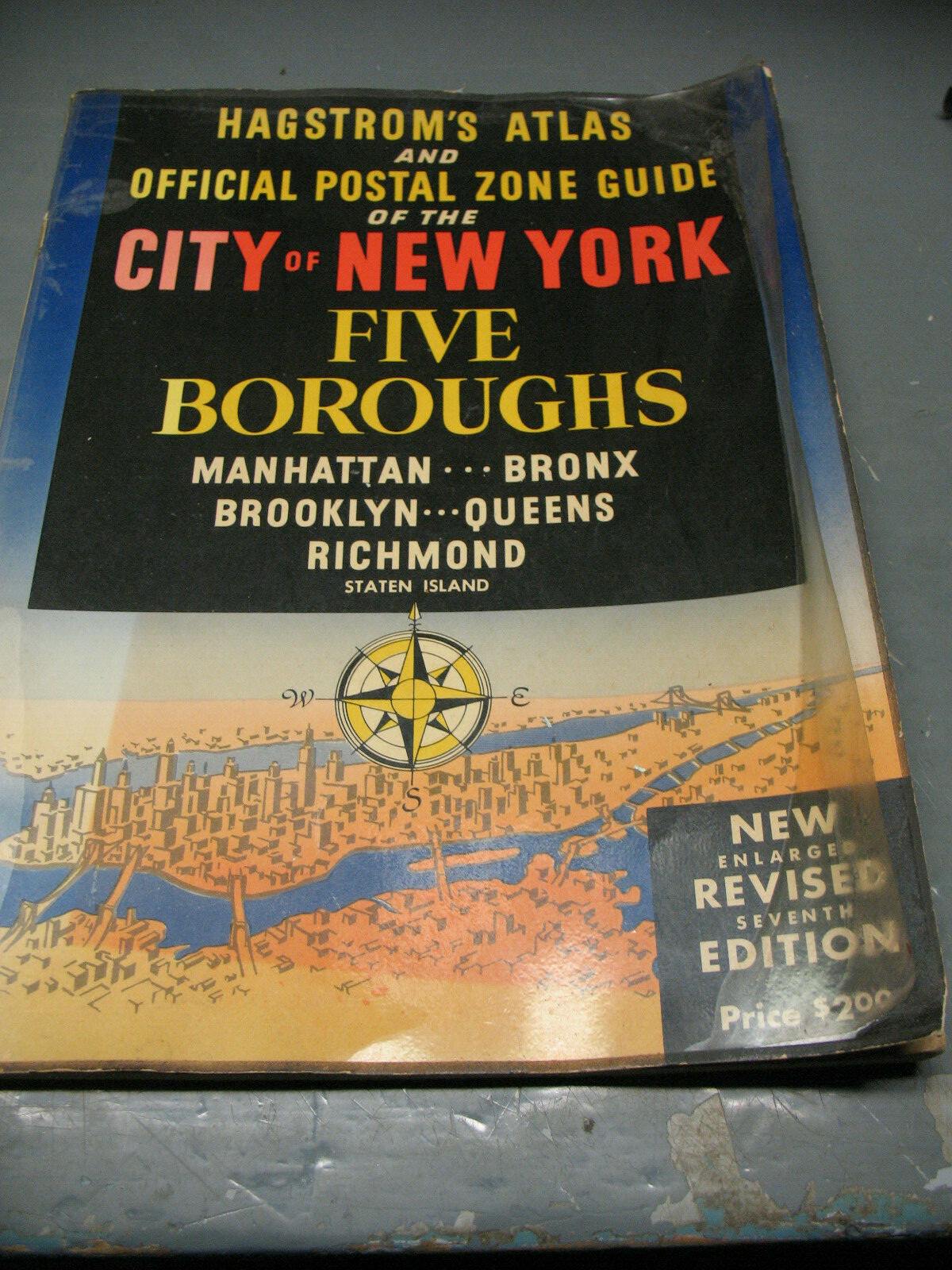HAGSTROM\'S ATLAS & OFFICIAL POSTAL ZONE GUIDE OF NEW YORK FIVE BOROUGHS 1953