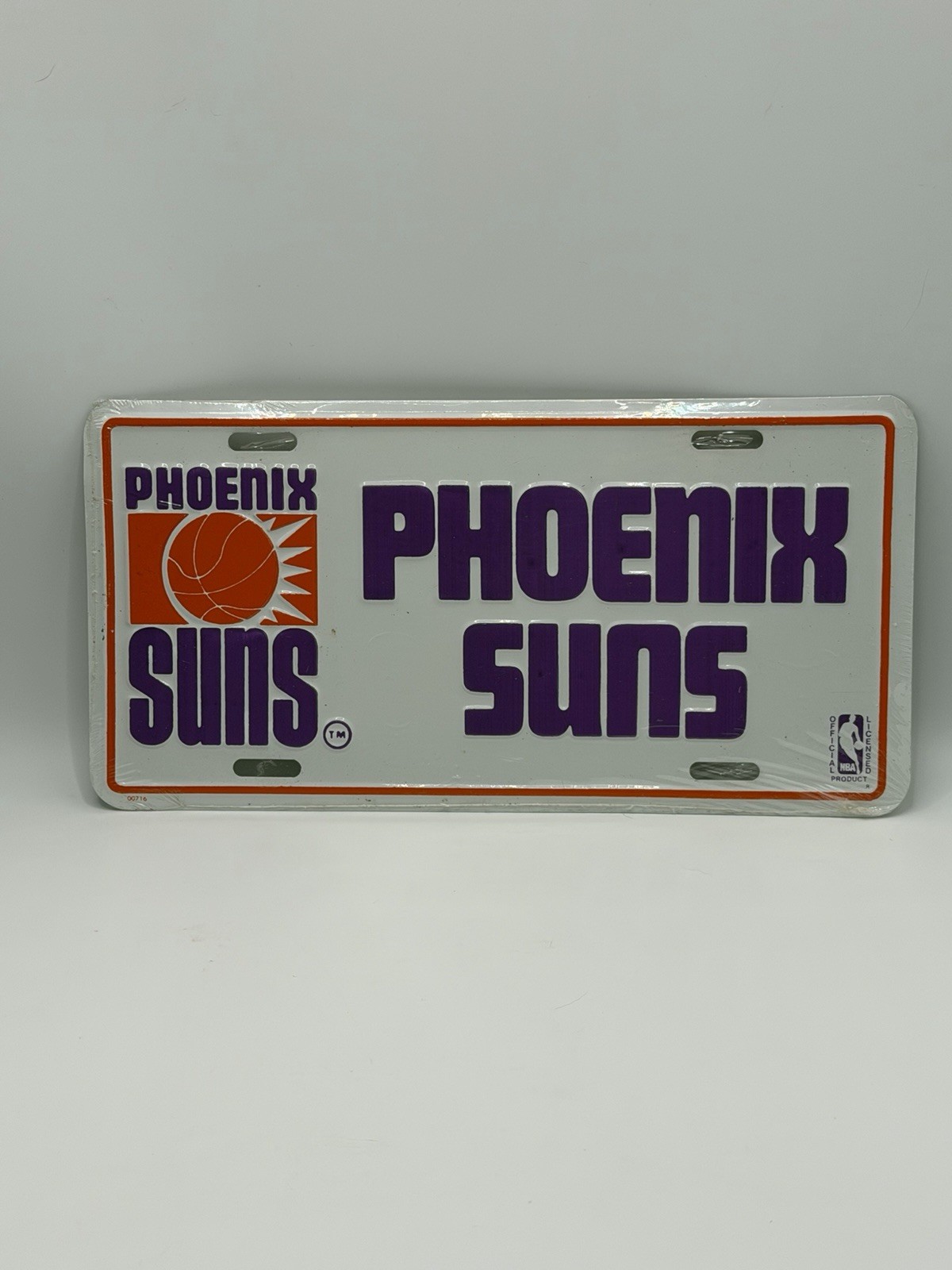 Vintage 1980's Phoenix Suns Basketball Team Embossed License Plate 12”x6” NEW Vintage 1980's Phoenix Suns Basketball Team Embossed License Plate 12”x6” NEW