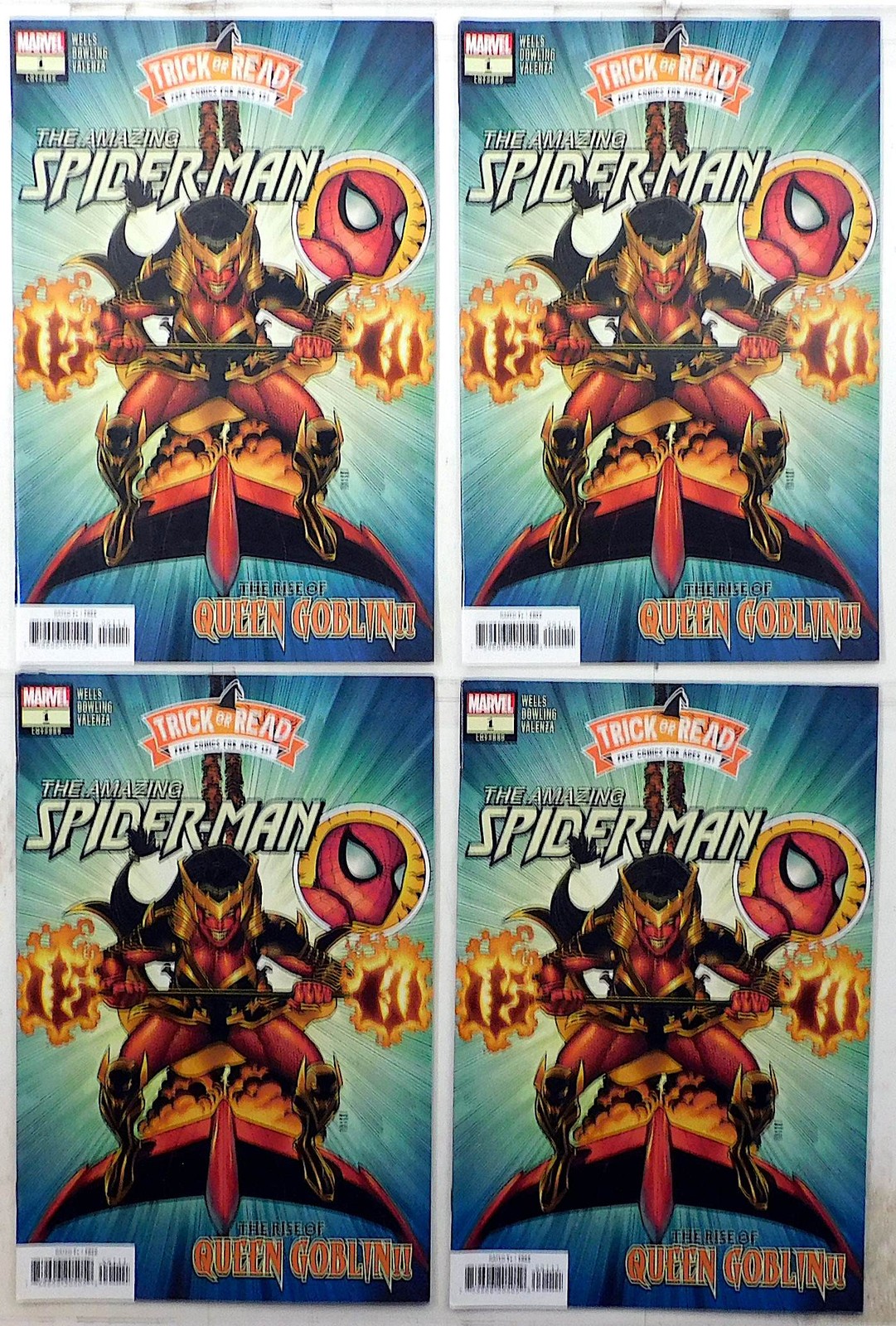 Amazing Spider-Man Trick-or-Read Lot 4 #1 x4 2022 Marvel Queen Goblin Comics