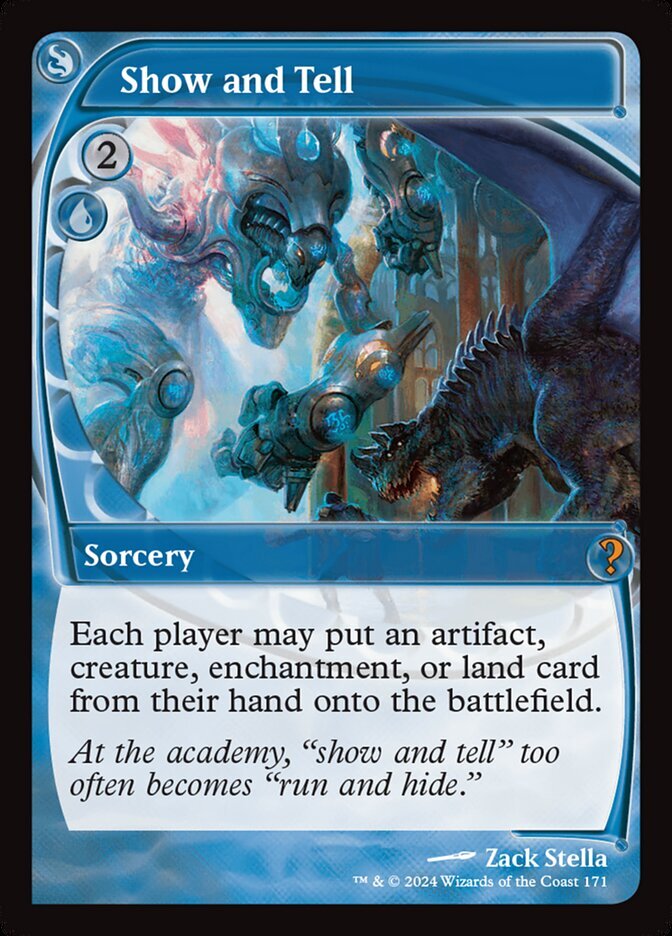 Show and Tell | NM | EN | Mystery Booster 2 | MtG Legacy Commander Sneak & Show