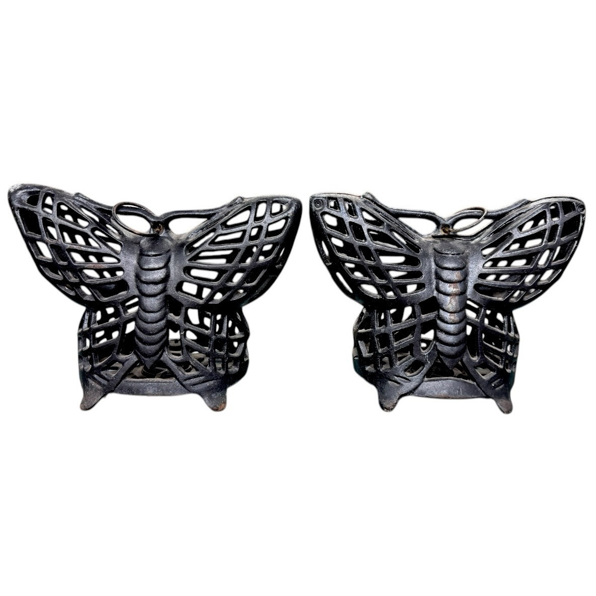 Vintage 1950’s Cast Iron Monarch Butterfly Lantern