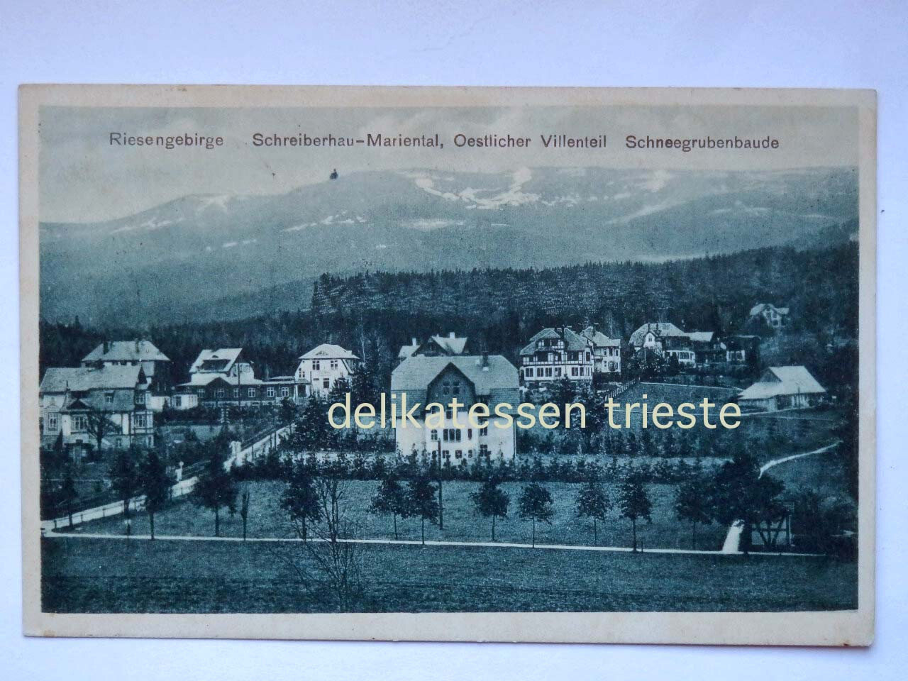 GIANT MOUNTAINS Schreiberhau Mariental Szklarska Poreba Czech Republic Poland postcard