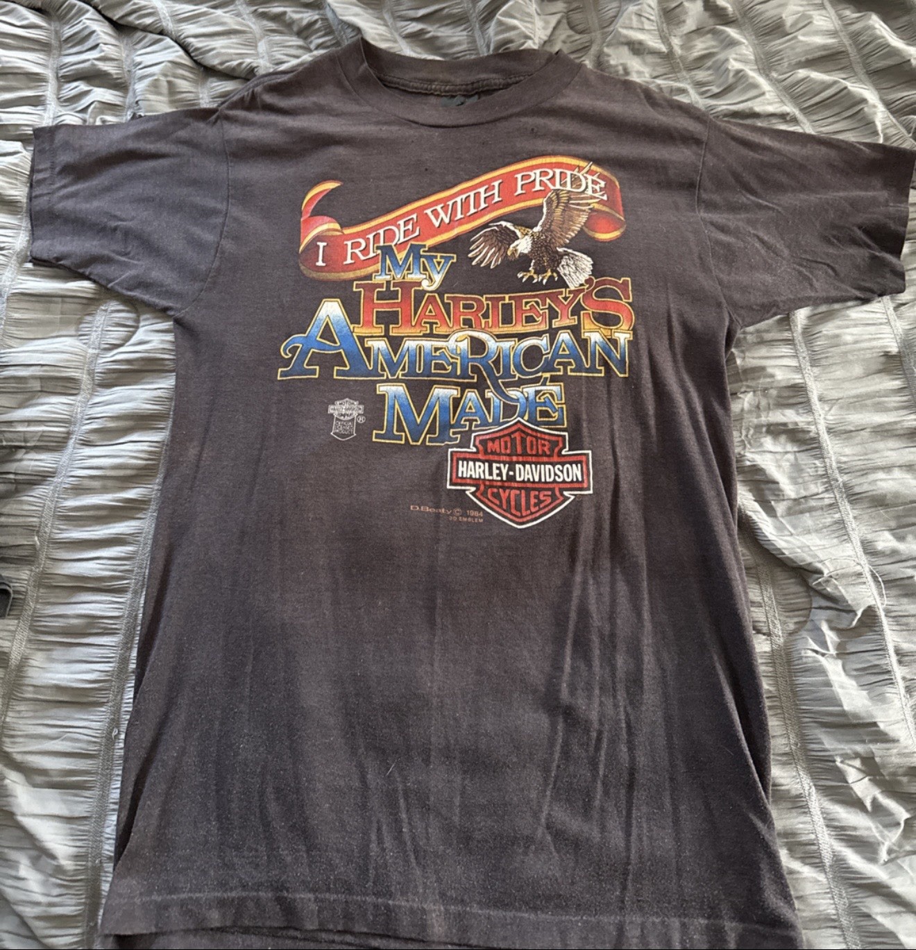 Harley-Davidson vintage n rare “I Ride With Pride” My Harley’s American Made 