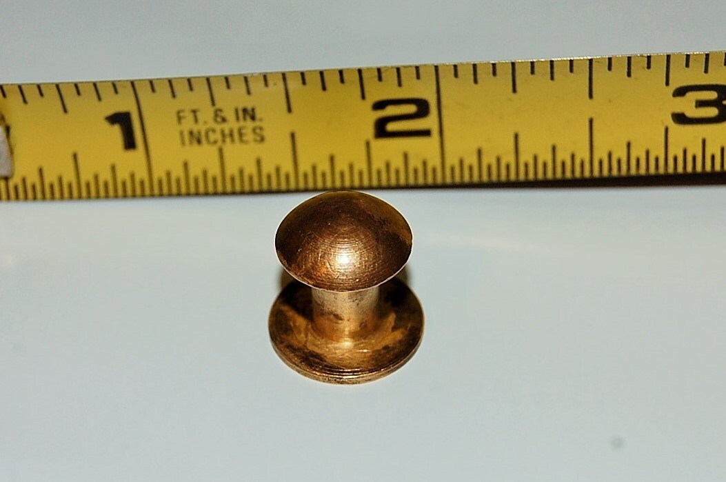 Vintage Solid Brass Rifle Sling Stud - USED SURPLUS