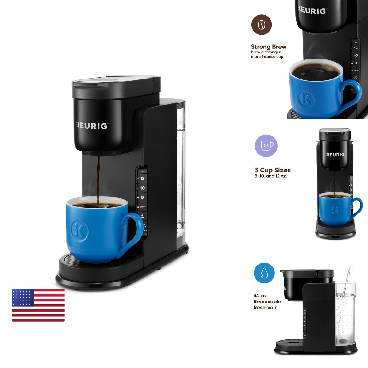 Keurig K-Express Single Serve K-Cup Coffee Maker, 42oz Reservoir, Black Keurig K-Express Single Serve K-Cup Coffee Maker, 42oz Reservoir, Black